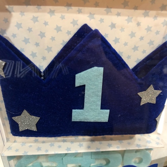 1st Birthday Crown (Includes age 1-6 #s) NWT! - Picture 2 of 5